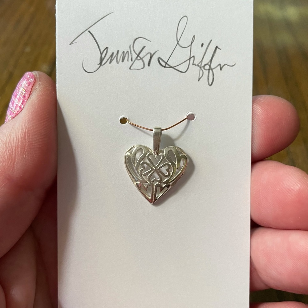Sterling silver heart pendant ❤️
